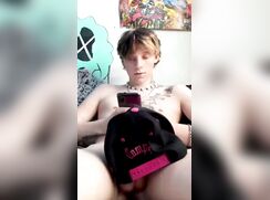 cute blonde showing naked for fans