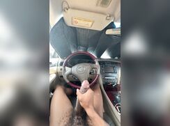 Big black cock in the car - 07-27-25