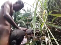 African twink fucks a homemade doll outdoors - 07-27-25