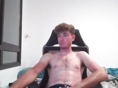 Webcam model jerking off and cumming on himself 54