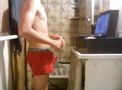 Laptop Twink Cute red boxers porn