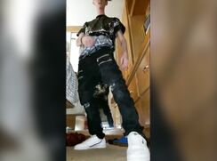 cute on fire baited his big cock off