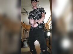 cute on fire baited his big cock off