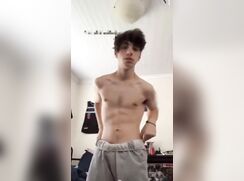 cute brunette striping big dick