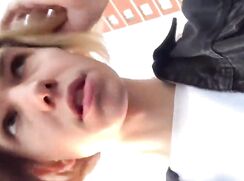 Cute Russian Boy Masturbating in a Public Forest and Pee Outdoors