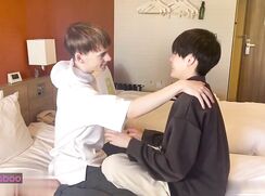 young tourist and 18yo japanese boy