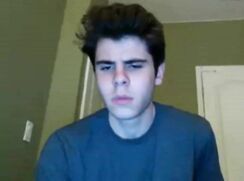 Twink Flashes Cock on Webcam