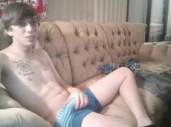 Boy in blue underwear twink sexy cam porn