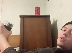 Laying back after long day and fucking my flesh light - 08-03-25