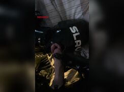 Latex Rubber Gimp Fed Cum From Uncut Cock porn