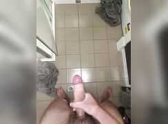 Uncut Bathroom Hyperspermia Wank porn