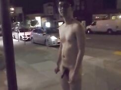 His punishment is to go out after dark nude