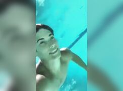 cute tom huston under the poll sucking two cocks