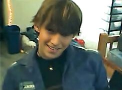 Vintage Blond Frat Guy in Blue Jeans wanks off - AI Enhanced