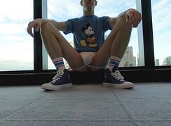 brad h in a white jockstarp