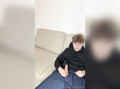 cute germay blonde jacob brulle cumming on face