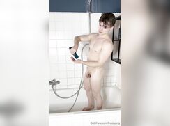 cute germay blonde jacob brulle shower show