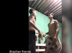 Cute boys have dirty fun together
