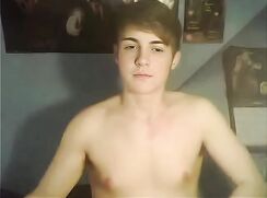 Cute College Brunette Guy wanks off (Cum Shot Undetermined) - AI Enhanced