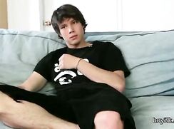 Young straight boy shows up