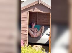 In the shed jerking off