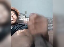Horny Ray blows his hot load