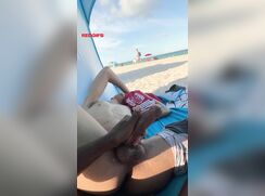Handjob On Public Beach porn