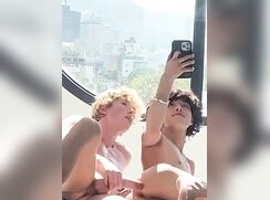 Uncut Blond Fucks Brunet Raw In Hotel porn