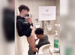 Twink Public Toilet Deepthroat porn