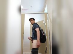 Uncut Geek Jerks In Disabled Toilets porn