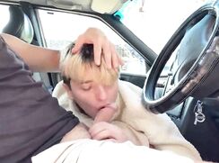 Cute Blond Twink Gets Fucked in the Car