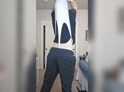 White Briefs Twink Gives Himself Atomic Wedgie porn