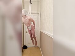 Atomic Wedgie Twink Suspended In White Briefs porn
