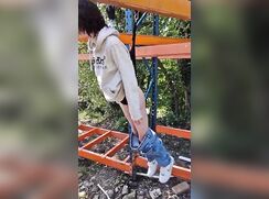 Workplace Bullies Suspend Twink By His Briefs In The Yard porn