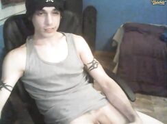 Straight Finnish boy Alex beautiful long cock cums in private