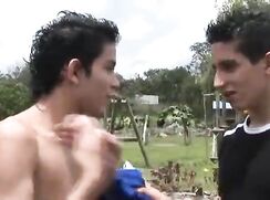 BROWN B0YS in nature's garb