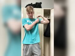 Str8 bait teen cute blond with huge cock