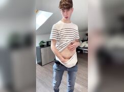 cute frenchie enzoo cumming in underweare jo