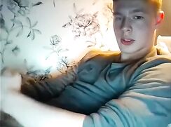 Ginger College Uncut wanks his red cock off - AI Enhanced