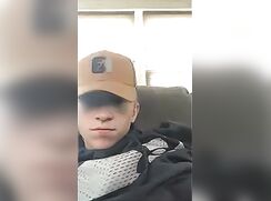 Farm Dude with a big Cock wankes off in his cap - AI Enhanced