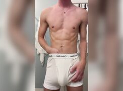 Blonde twink in the bathroom 4