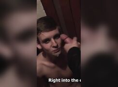Lost A Bet Now Has To Let His Friends Cum On His Face porn