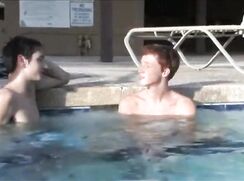 Poolside where the boys meet