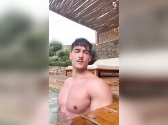 Straight cum in Jacuzzi