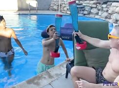 Asian Pool Party Fucking