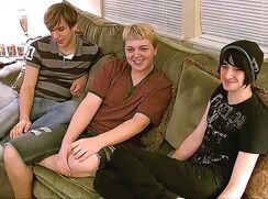 Three Hot College Lovers get on with Kissing and Oral - AI Enhanced