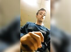 UCONN Blond Front desk attendant wanks off to a hot Boy - AI Enhanced