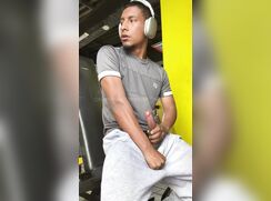 Black Latino at the gym