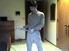 Amateur strip 1: Ass play