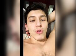 Hot straight big cock plays with ass, jerk and cum
